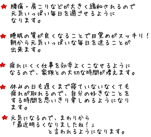 チカラのマッサージ